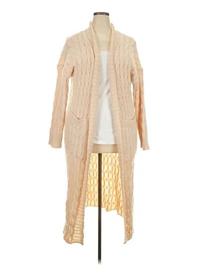 Pre-owned Unbranded Cardigan Sweater In Tan