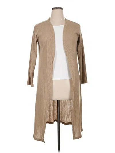 Pre-owned Unbranded Cardigan Sweater In Tan