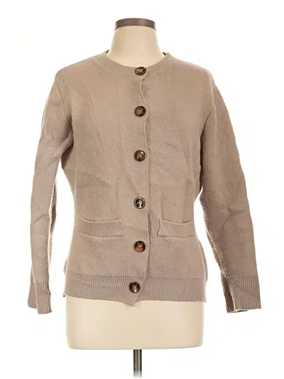Pre-owned Unbranded Cardigan Sweater In Tan