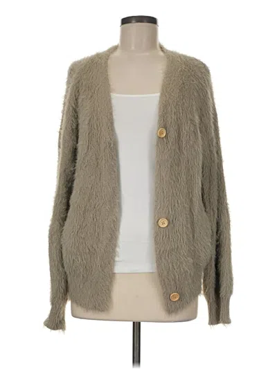 Pre-owned Unbranded Cardigan Sweater In Tan