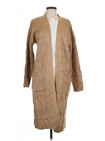 Pre-owned Unbranded Cardigan Sweater In Tan