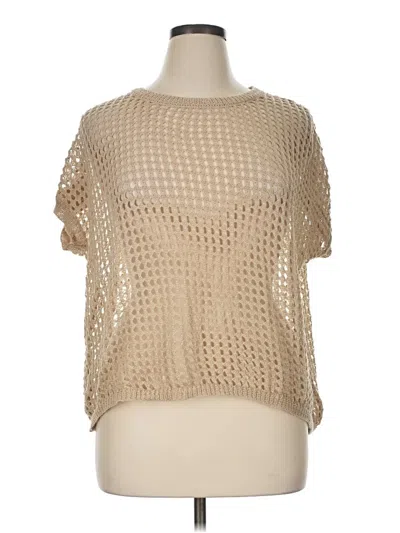 Pre-owned Unbranded Cardigan Sweater In Tan
