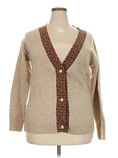 Unbranded Cardigan Sweater In Brown