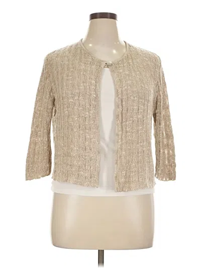 Pre-owned Unbranded Cardigan Sweater In Tan
