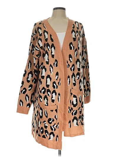 Pre-owned Unbranded Cardigan Sweater In Tan