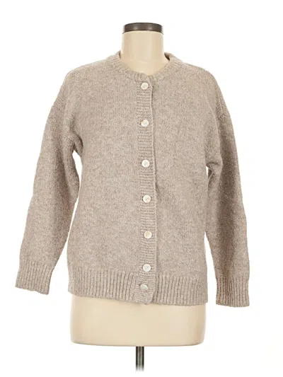 Pre-owned Unbranded Cardigan Sweater In Tan
