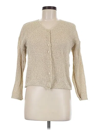 Pre-owned Unbranded Cardigan Sweater In Tan