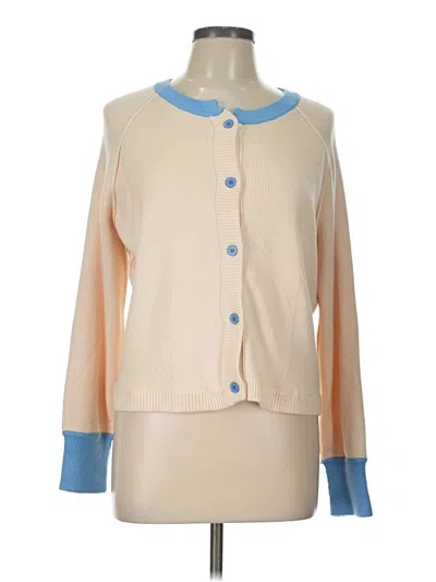 Pre-owned Unbranded Cardigan Sweater In Tan