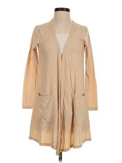Pre-owned Unbranded Cardigan Sweater In Tan