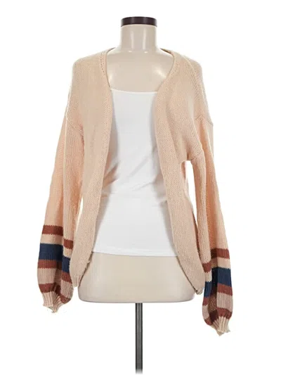 Pre-owned Unbranded Cardigan Sweater In Tan