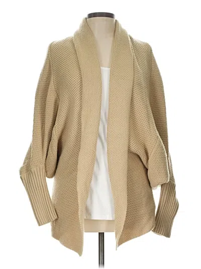 Pre-owned Unbranded Cardigan Sweater In Tan