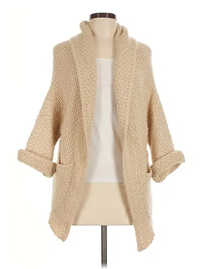 Pre-owned Unbranded Cardigan Sweater In Tan