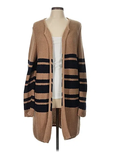Pre-owned Unbranded Cardigan Sweater In Tan