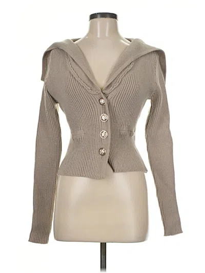 Pre-owned Unbranded Cardigan Sweater In Tan