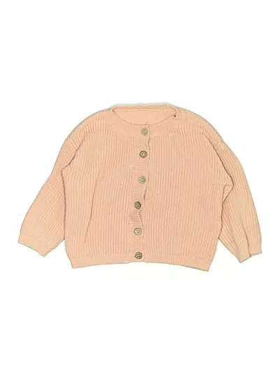 Pre-owned Unbranded Kids' Cardigan Sweater In Tan