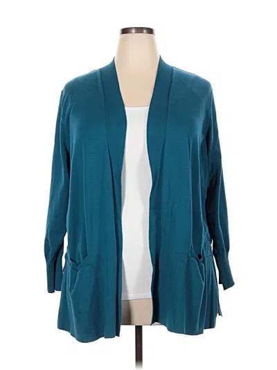 Pre-owned Unbranded Cardigan Sweater In Teal