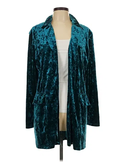 Pre-owned Unbranded Cardigan Sweater In Teal