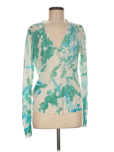 Pre-owned Unbranded Cardigan Sweater In Teal