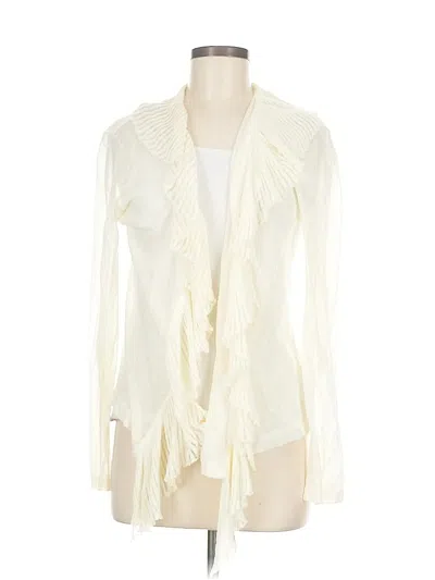 Pre-owned Unbranded Cardigan Sweater In White