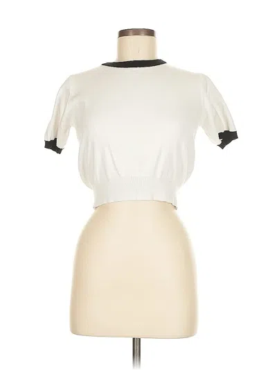 Pre-owned Unbranded Cardigan Sweater In White