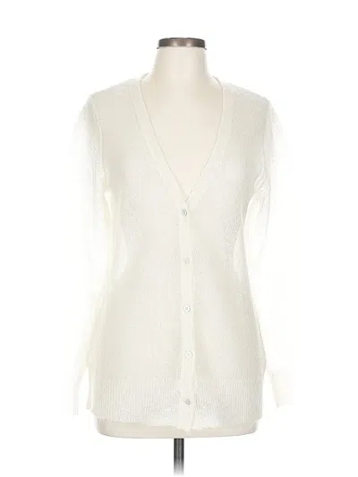 Pre-owned Unbranded Cardigan Sweater In White