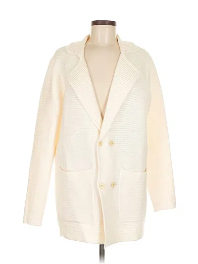 Pre-owned Unbranded Cardigan Sweater In White
