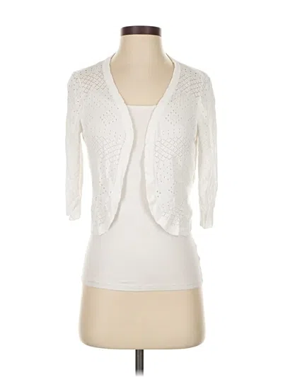 Pre-owned Unbranded Cardigan Sweater In White