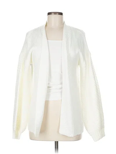 Pre-owned Unbranded Cardigan Sweater In White