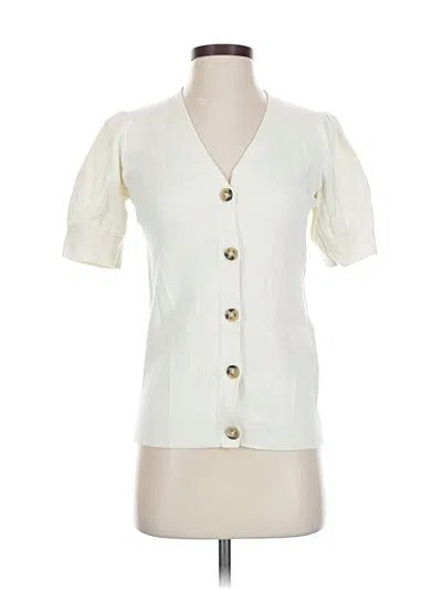 Pre-owned Unbranded Cardigan Sweater In White