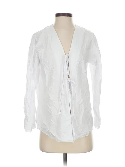 Pre-owned Unbranded Cardigan Sweater In White