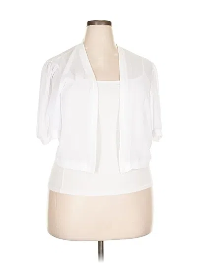 Pre-owned Unbranded Cardigan Sweater In White