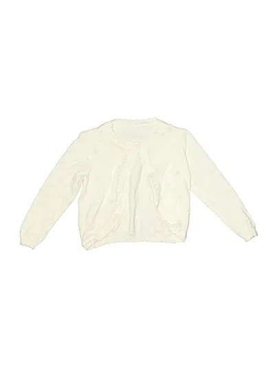 Pre-owned Unbranded Kids' Cardigan Sweater In White