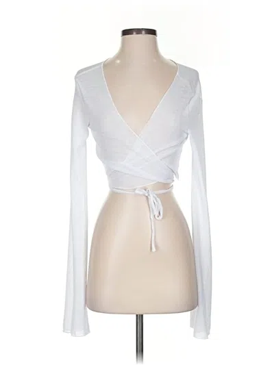 Pre-owned Unbranded Cardigan Sweater In White