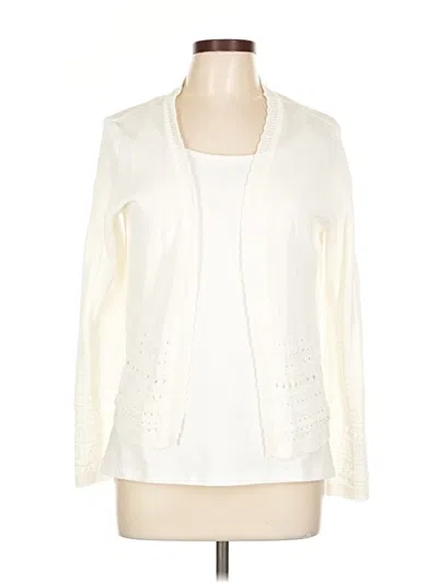 Pre-owned Unbranded Cardigan Sweater In White