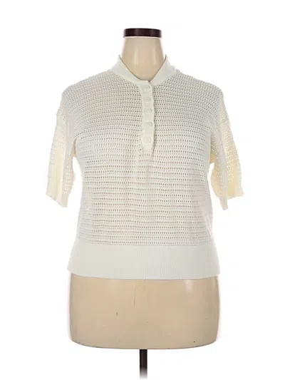 Pre-owned Unbranded Cardigan Sweater In White