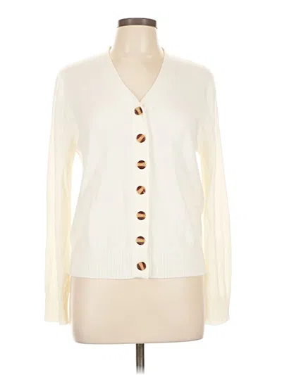 Pre-owned Unbranded Cardigan Sweater In White