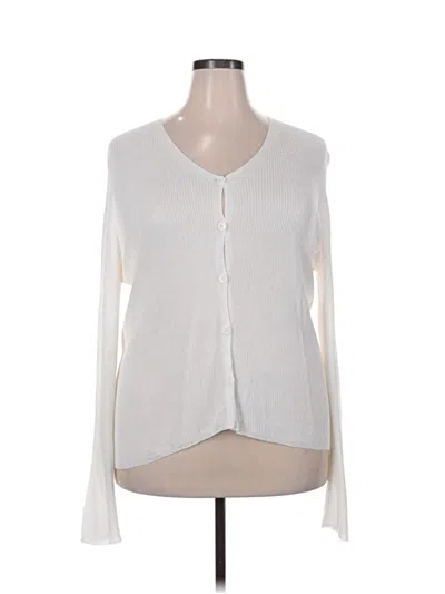 Pre-owned Unbranded Cardigan Sweater In White