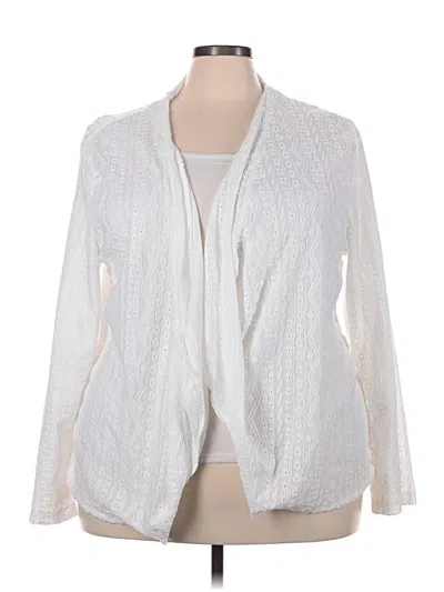 Pre-owned Unbranded Cardigan Sweater In White
