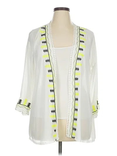 Pre-owned Unbranded Cardigan Sweater In White