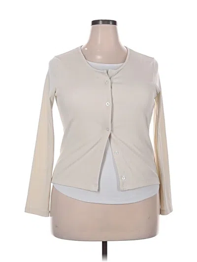 Pre-owned Unbranded Cardigan Sweater In White