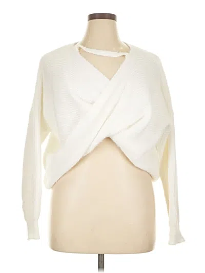 Pre-owned Unbranded Cardigan Sweater In White