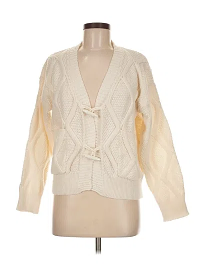 Pre-owned Unbranded Cardigan Sweater In White