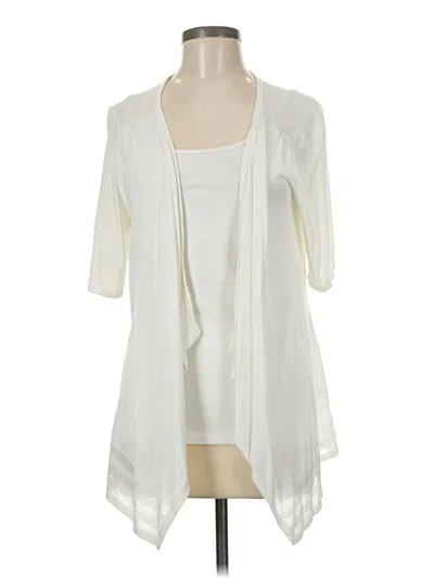 Pre-owned Unbranded Cardigan Sweater In White