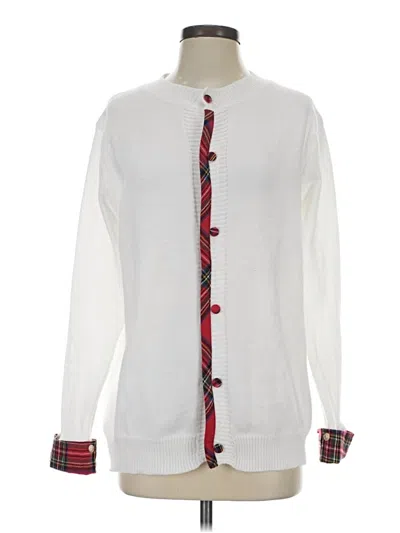 Pre-owned Unbranded Cardigan Sweater In White
