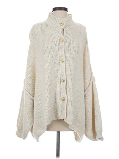 Pre-owned Unbranded Cardigan Sweater In White