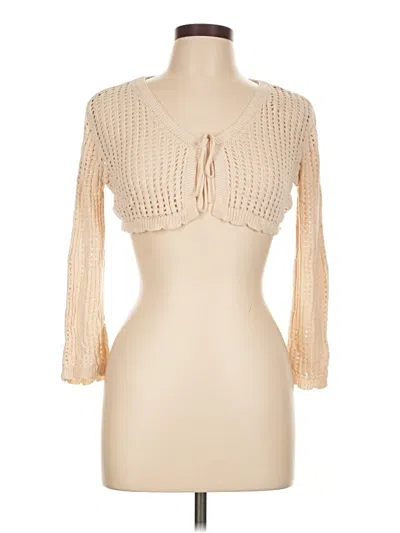 Pre-owned Unbranded Cardigan Sweater In White