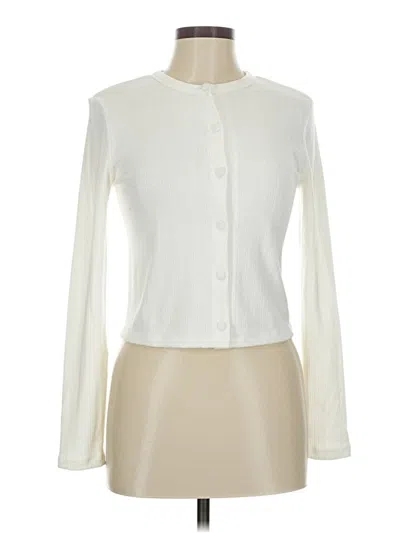 Pre-owned Unbranded Cardigan Sweater In White