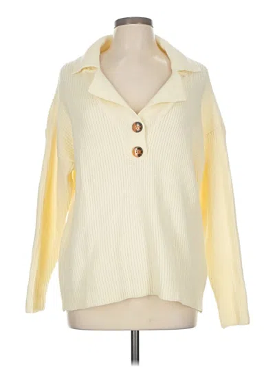 Pre-owned Unbranded Cardigan Sweater In White