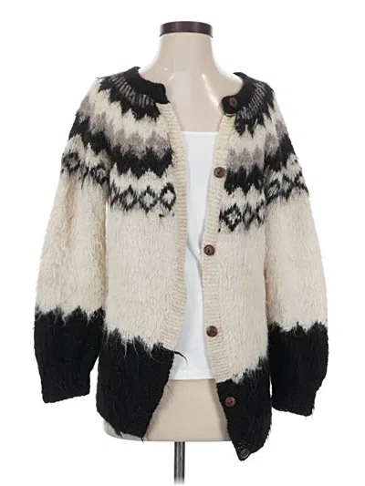 Pre-owned Unbranded Cardigan Sweater In White