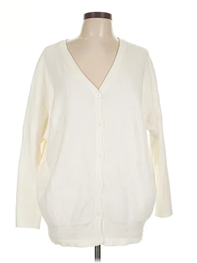 Pre-owned Unbranded Cardigan Sweater In White
